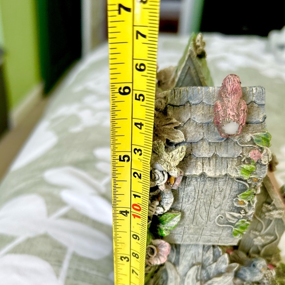 Vintage Cottagecore Cabin Bird Moon Whimsical Magical Bird Tree House Fairy Art - Picture 8 of 9